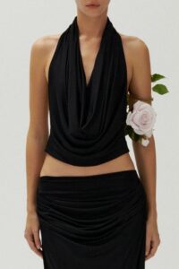 Cowl-Neck-Jersey-Halter-Top